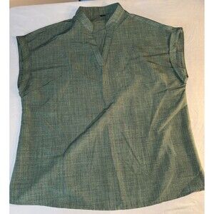 Shein Women's Curve 0XL Green Blouse